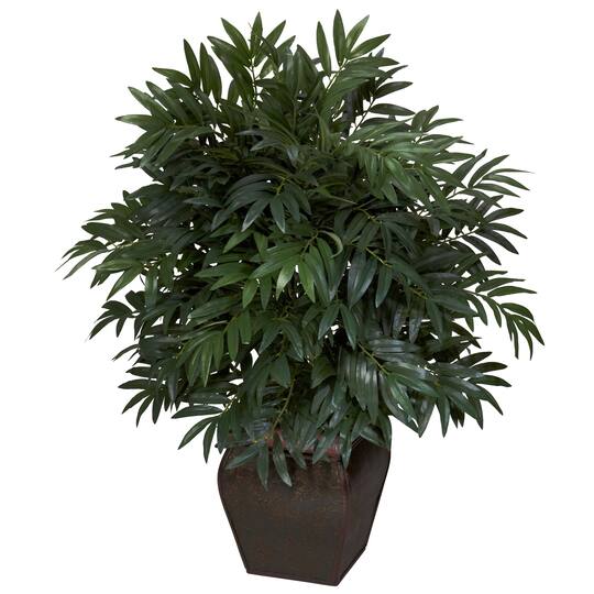 3ft. Double Bamboo Palm with Decorative Planter